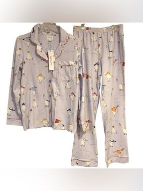NWT Pale Blue Bedhead PJ’s Cozy Polar Bear Pajamas Set Women’s Size S